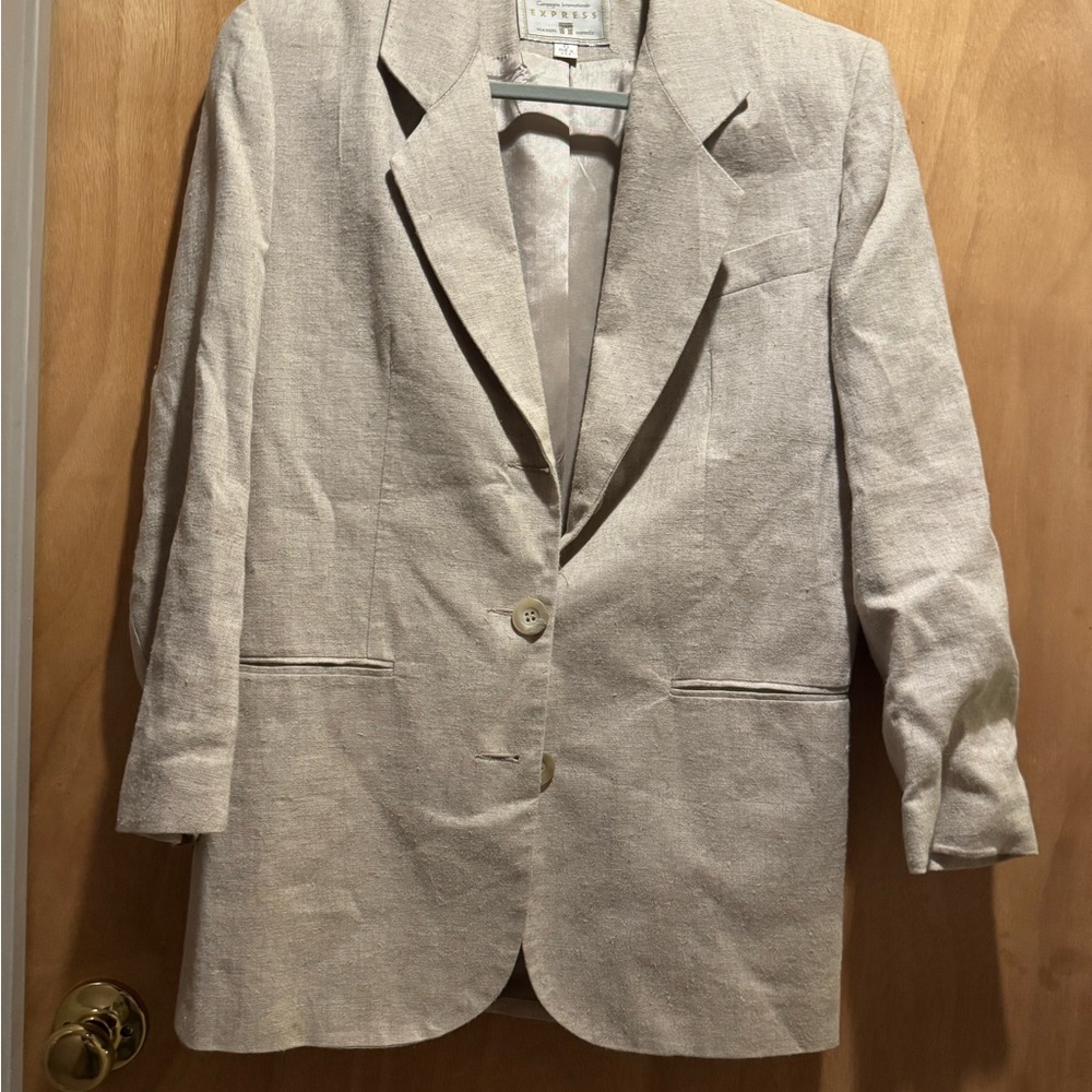 Beige Blazer Jacket